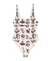 Vivienne Westwood Straight Swimsuit In Light Pink