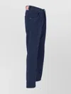 Vivienne Westwood Straight Trousers With Textured Fabric And Pockets In Blue