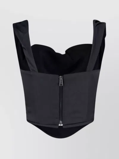 Vivienne Westwood Strap Design Top Featuring Sleeves In Black