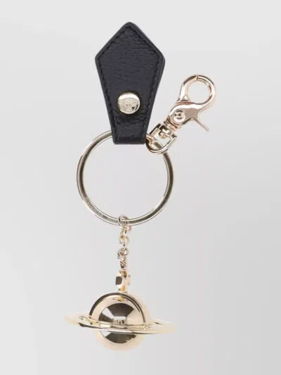 Vivienne Westwood 3d Orb Keyring In Black