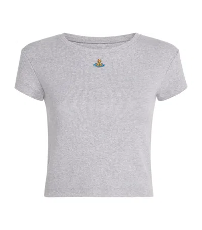 Vivienne Westwood Stretch-cotton Baby Peru T-shirt In Gray