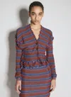Vivienne Westwood Wool Fringed Casual Jacket In Grey