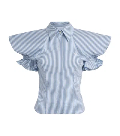 Vivienne Westwood Stripe Gexy Shirt In Blue