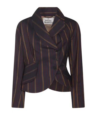 VIVIENNE WESTWOOD VIVIENNE WESTWOOD STRIPED BUTTON-UP JACKET