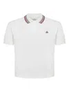 Vivienne Westwood Striped-collar Polo Top In White