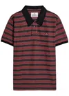 Vivienne Westwood Multicolor Polo Shirt With Orb Decoration On The Chest And All-over Stripes Motif In Cotton Man In Multi
