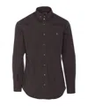 Vivienne Westwood Striped Shirt With Button-down Collar And Cuffs In Black