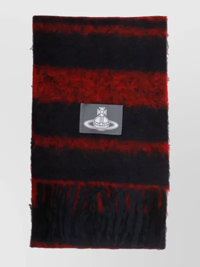 Vivienne Westwood Striped Scarf Featuring Fringe Detailing In Multi