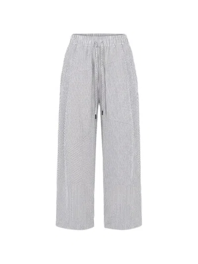 Vivienne Westwood Striped-trousers In Gray