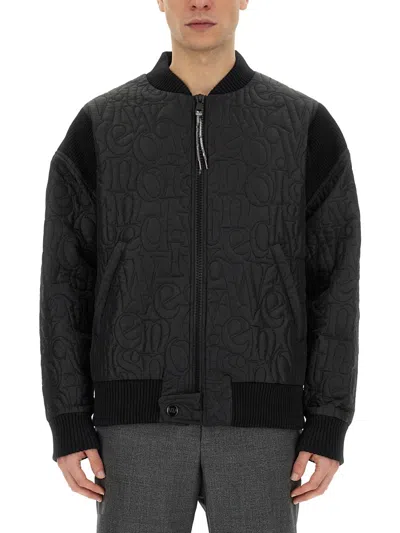 Vivienne Westwood Stripped Cyclist Jacket In Black