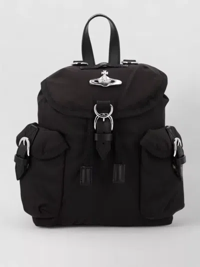 Vivienne Westwood Structured Backpack Top Handle Adjustable Straps