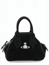 Vivienne Westwood Triangular Silhouette Leather Tote Bag In Black