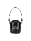 Vivienne Westwood Structured Bucket Bag With Drawstring Closure In Black