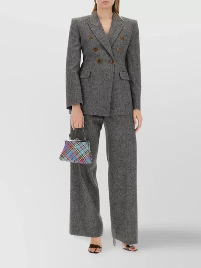 VIVIENNE WESTWOOD STRUCTURED DOUBLE-BREASTED LONGLINE JACKET