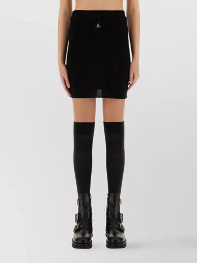 Vivienne Westwood Structured Mini Skirt Buckle Detail