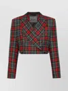Vivienne Westwood Structured Plaid Peak Lapel Blazer In Multi