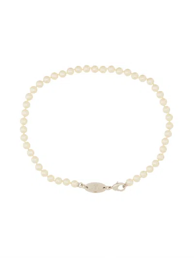 Vivienne Westwood Stuart Necklace With Swarowski Pearls In Neutral