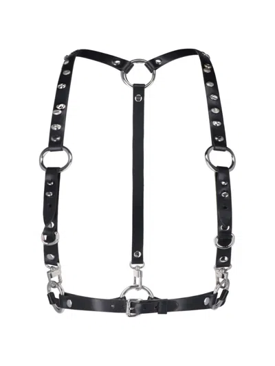 Vivienne Westwood Studded Leather Harness Belt In White