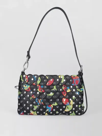 Vivienne Westwood Studded Shoulder Strap Crossbody Bag Metal Detail In Purple