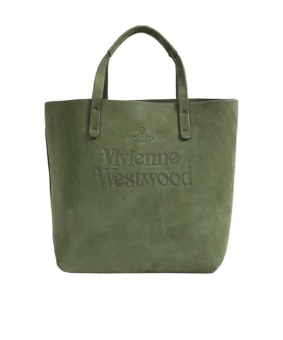 Vivienne Westwood Studio Handbag In Green