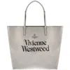 VIVIENNE WESTWOOD VIVIENNE WESTWOOD STUDIO SHOPPER BAG GREY