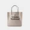 Vivienne Westwood Cabas Studio -  - Cuir - Gris In Grey Black
