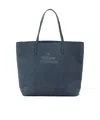 Vivienne Westwood Embossed Shoulder Bag In Blue