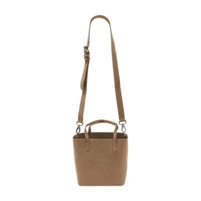 Vivienne Westwood Studio Small Shopper Bag In Brown