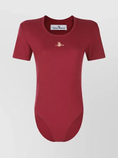 VIVIENNE WESTWOOD STYLISH SHORT SLEEVE JUMPSUIT WITH ROUND NECKLINE