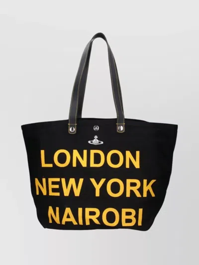 Vivienne Westwood Stylish Tote Bag Dual Handles