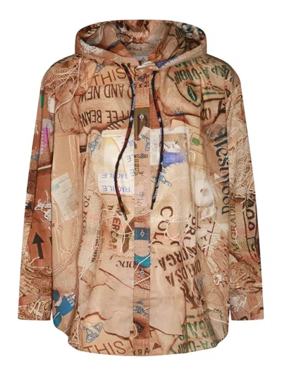 Vivienne Westwood Rib Hooded Shirt In Multi
