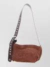 Vivienne Westwood Suede Cross-body Bag Adjustable Strap In Brown