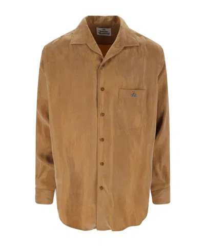 VIVIENNE WESTWOOD VIVIENNE WESTWOOD ORB EMBROIDERED SHIRT