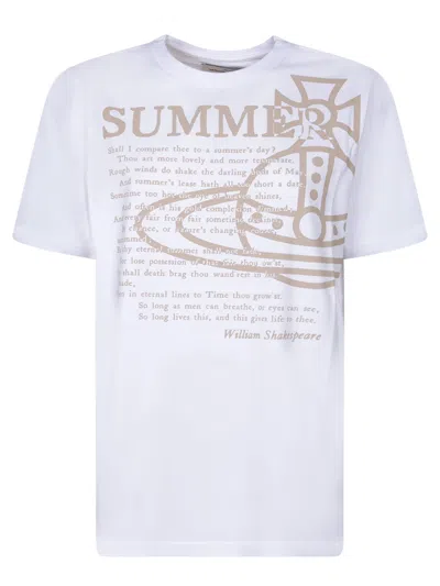 Vivienne Westwood Summer Classic White T-shirt In Bianco