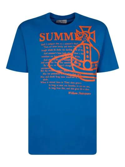 Vivienne Westwood Summer T-shirt In Blue