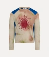 Vivienne Westwood Sun Jumper Cashmere Multi-blue Xs/s Unisex In Multi-blue