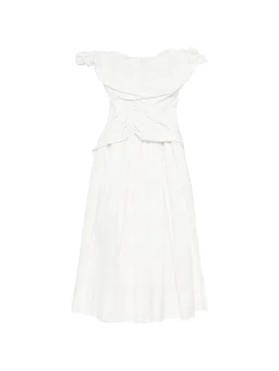 Vivienne Westwood Sunday Corset Floral-print Gown In White