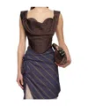 Vivienne Westwood Sunday Corset Top In Brown