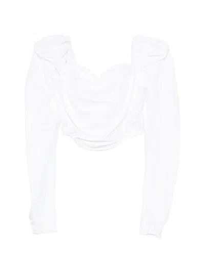 Vivienne Westwood Ls Sunday Corset Top In White
