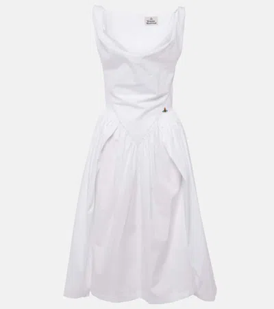VIVIENNE WESTWOOD SUNDAY COTTON CORSET DRESS