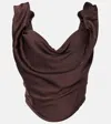 Vivienne Westwood Sunday Draped Corset In Brown