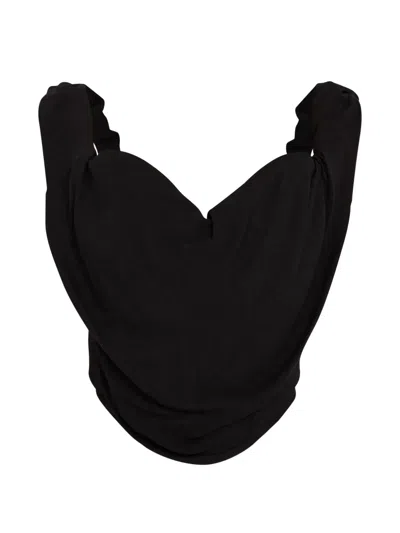 Vivienne Westwood Minimalist Black Top With Clean Lines And Tailored Fit In Multi