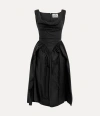 Vivienne Westwood Orb Embroidered Sleeveless Midi Dress In Black