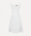 Vivienne Westwood Sunday Draped Cotton And Silk Midi Dress In White