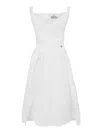 Vivienne Westwood Sunday Draped Cotton And Silk Midi Dress In Multi