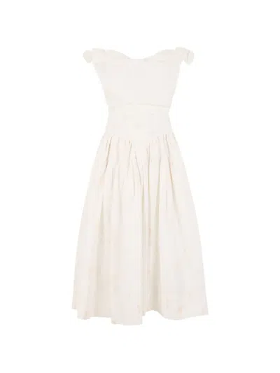 Vivienne Westwood Sunday Floral-print Midi Dress In White
