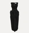 Vivienne Westwood Sunday Garden Dress Viscose Black 46 Women In Black