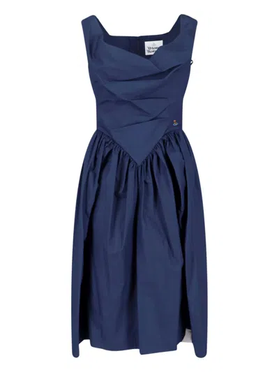 Vivienne Westwood Sunday Midi Dress In Blue