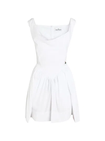 Vivienne Westwood Sunday Orb-embroidered Draped Mini Dress In Multi
