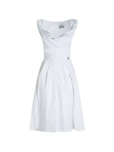 Vivienne Westwood Sunday Sleeveless Midi Dress In Transparent